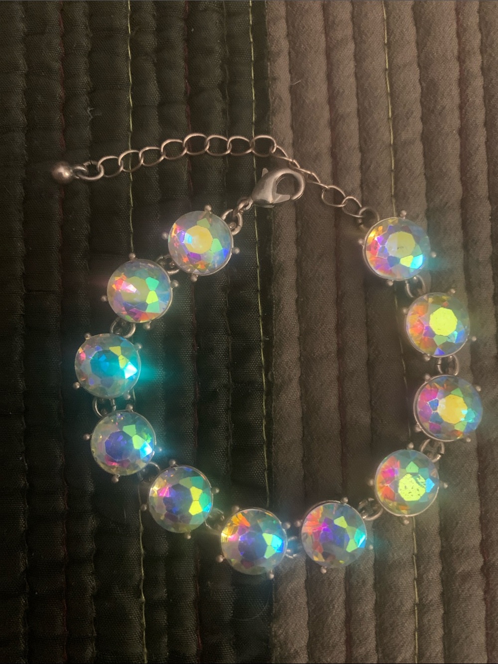 Aurora Borealis Crystal Bracelet - Iridescent Sparkle